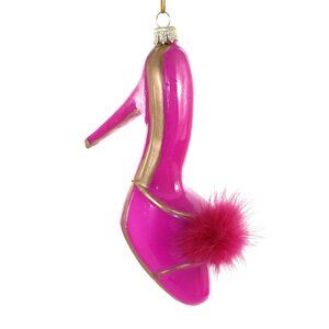 Cody Foster Hot Pink Boudoir Slipper Ornament